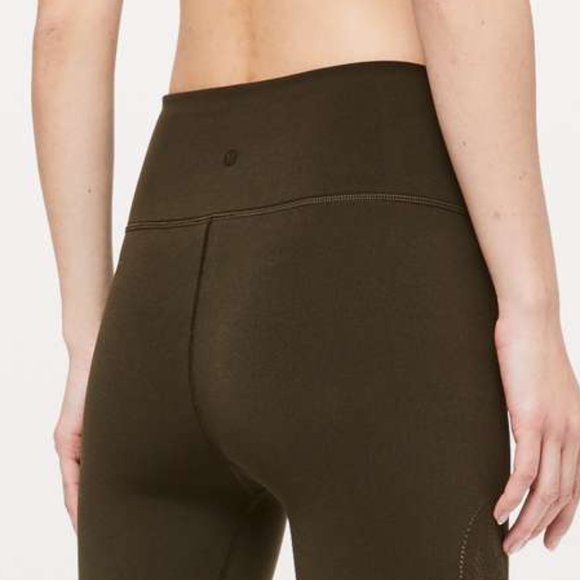Lululemon Reveal Tight En Avante 26" Size 4 Olive Seamless High-Rise Leggings - Picture 2 of 9
